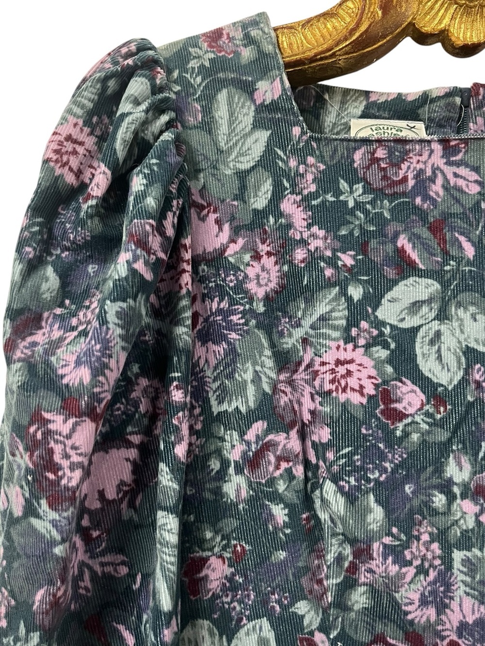Vintage Laura Ashley Floral Cotton Midi Dress – Size 8 – Made in Great Britain - Picture 7 of 13